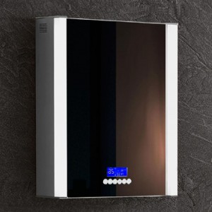 EU: n ja Yhdysvaltojen ylellinen LED-valaistu taustavalaistu kylpyhuonepeililääketieteellinen kaappi-ENE-AC-101